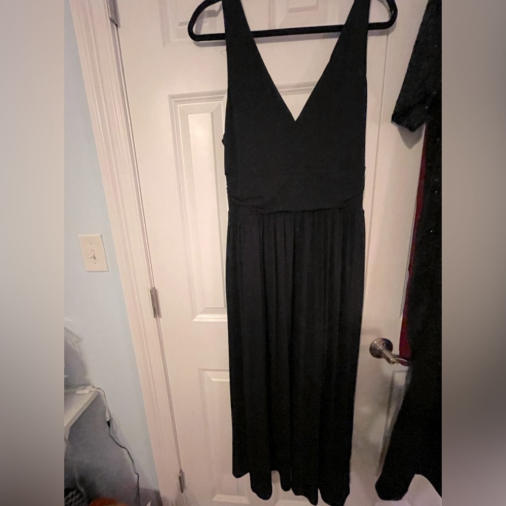 Boden sleeveless vneck maxi empire waist dress with pockets
